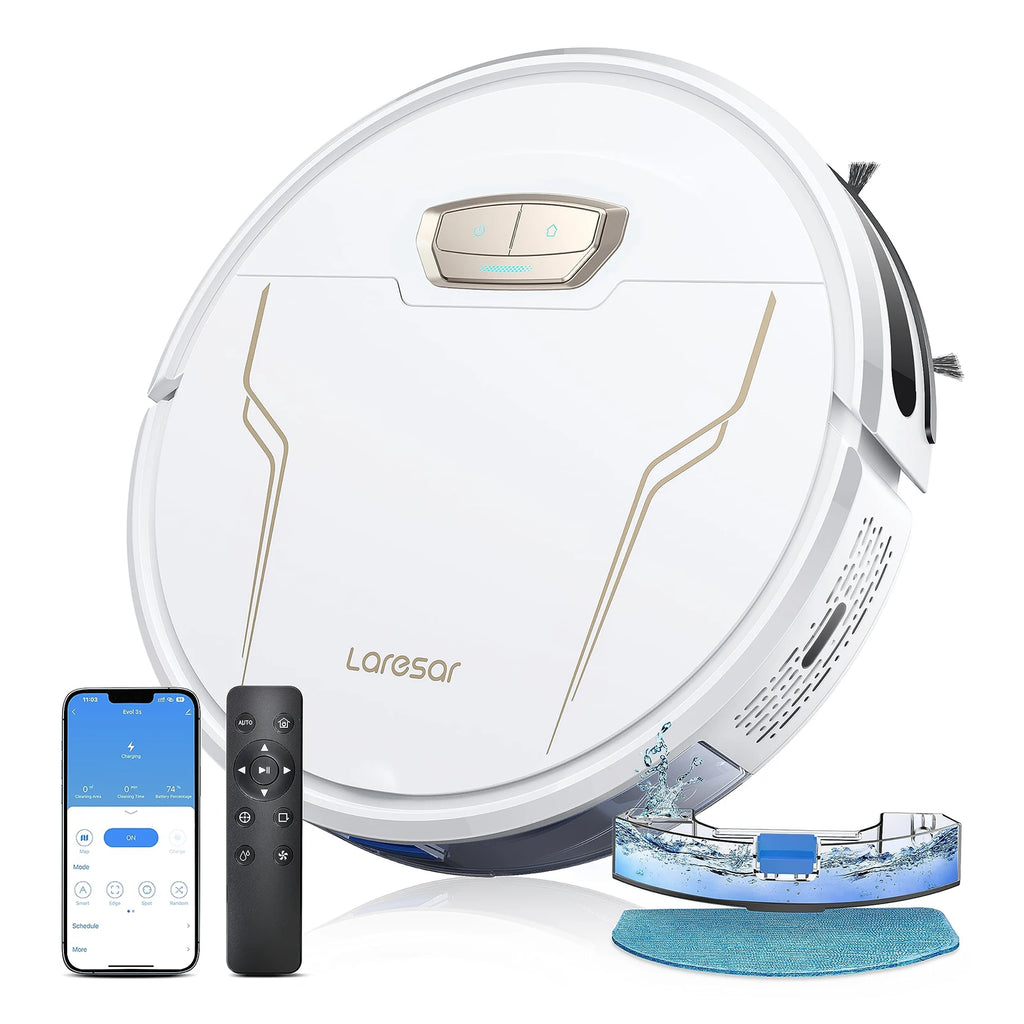 Laresar 3s Robot Vacuum Cleaner Mop 5000Pa Smart APP Control Intelligent Planned